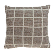 20" X 0.5" X 20" Charming Transitional Tan Accent Pillow Cover