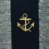 18" X 0.5" X 18" Nautical Blue Cotton Pillow Cover