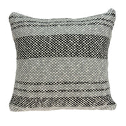 20" X 0.5" X 20" Charming Transitional Gray Pillow Cover