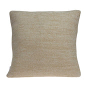 20" X 0.5" X 20" Transitional Tan Cotton Pillow Cover