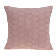 20" X 0.5" X 20" Transitional Pink Cotton Pillow Cover