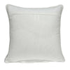 20" X 0.5" X 20" Transitional Beige and White Cotton Pillow Cover