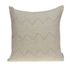 20" X 0.5" X 14" Transitional Beige Cotton Accent Pillow Cover