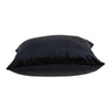 18" X 7" X 18" Transitional Black Solid Pillow Cover With Poly Insert