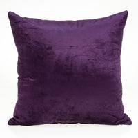 20" X 7" X 20" Transitional Purple Solid Pillow Cover With Poly Insert