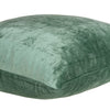 20" X 7" X 20" Transitional Green Solid Pillow Cover With Poly Insert