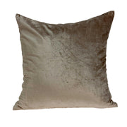 20" X 7" X 20" Transitional Taupe Solid Pillow Cover With Poly Insert