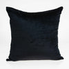 20" X 7" X 20" Transitional Black Solid Pillow Cover With Poly Insert