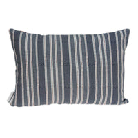 20" X 6" X 14" Nautical Blue Pillow Cover With Poly Insert