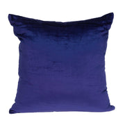 22" X 7" X 22" Transitional Royal Blue Solid Pillow Cover With Poly Insert