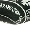 20" x 7" x 20" Southwest Black Cotton Pillow Cover With Poly Insert