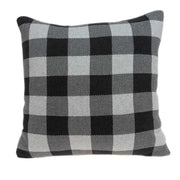 20" X 7" X 20" Transitional Gray Cotton Pillow Cover With Poly Insert