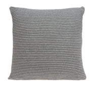 20" x 7" x 20" Elegant Transitional Gray Pillow Cover With Poly Insert
