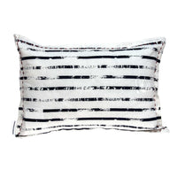20" X 6" X 14" Nautical White Pillow Cover With Poly Insert