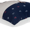 20" X 7" X 20" Nautical Multicolor Pillow Cover With Poly Insert