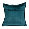 20" X 7" X 20" Transitional Teal Solid Quilted Pillow Cover With Poly Insert