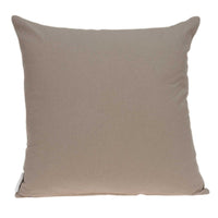 20" X 0.5" X 20" Decorative Transitional Tan Cotton Pillow Cover