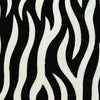 20" x 7" x 20" Transitional Black and White Zebra Pillow Cover With Poly Insert