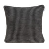 20" x 7" x 20" Transitional Charcoal Pillow Cover With Poly Insert