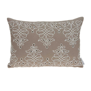 20" X 6" X 14" Traditional Tan Pillow Cover With Poly Insert