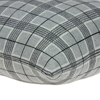 20" X 7" X 20" Elegant Gray Pillow Cover With Down Insert