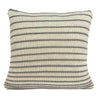 20" X 7" X 20" Transitional Striped Tan Pillow Cover With Down Insert