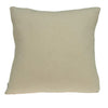 20" X 7" X 20" Unique Transitional Tan Cotton Pillow Cover With Down Insert