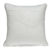 20" X 7" X 20" Transitional Gray and White Accent Pillow Cover With Down Insert