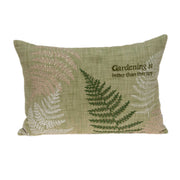 20" X 6" X 14" Tropical Green Accent Pillow Cover With Down Insert