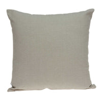 20" X 7" X 20" Clean Transitional Beige Cotton Pillow Cover With Down Insert