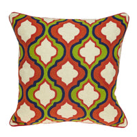 20" X 7" X 20" Handmade Traditional Multicolored Pillow Cover With Down Insert