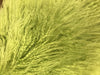 24" Lime Green Genuine Tibetan Lamb Fur Pillow with Microsuede Backing