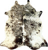 6.5 Ft Black and White Brindled Cowhide Rug