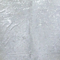 6.5 Ft Silver Devore Brindled Cowhide Rug