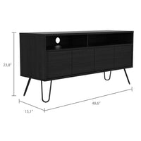 48.6" X 15.2" X 23.8" Vulcano Particle Board Vassel TV Stand