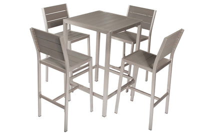 Anodized Aluminum 5piece Bar Set, Gray