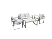 Outdoor Lounge Set In White