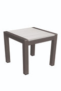 Outdoor Side Table, White