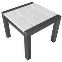 Outdoor Side Table, White