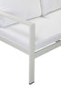 Upholstered Anodized Aluminum Sofa, White