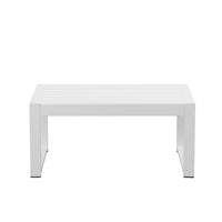 Anodized Aluminum Outdoor Table, White