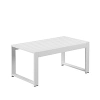 Anodized Aluminum Outdoor Table, White