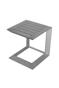 Aluminum Side Table, Silver