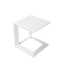 Aluminum Side Table, White