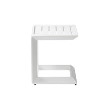 Aluminum Side Table, White