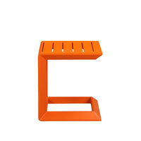 Aluminum Side Table, Orange