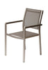 Aluminium Frame Dining Chair Set of 6 Gray