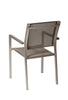 Aluminium Frame Dining Chair Set of 6 Gray