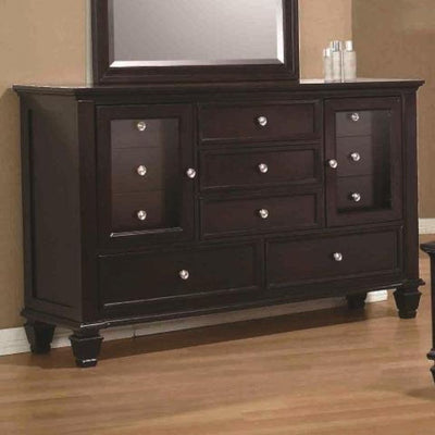 Wooden Dresser, Cappuccino Brown