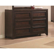 Maple Oak Dresser with Six Drawers